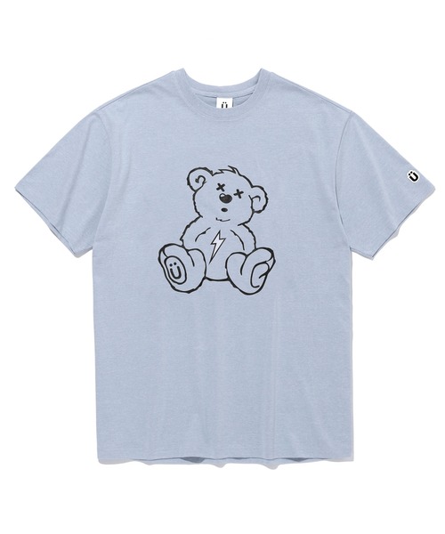 ISTKUNST(イストクンスト)の「【ISTKUNST】THUNDER BEAR TEE / イストクンスト サンダー ベアー プリント Tシャツ(Tシャツ/カットソー・メンズ・ネイビー/ブラック/ホワイト/ブルー/ライトグレー・X-LARGE/MEDIUM/SMALL/LARGE)」の2枚目の写真