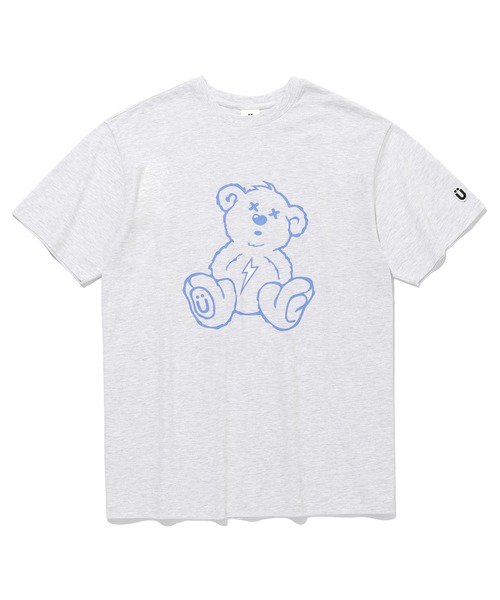 ISTKUNST(イストクンスト)の「【ISTKUNST】THUNDER BEAR TEE / イストクンスト サンダー ベアー プリント Tシャツ(Tシャツ/カットソー・メンズ・ネイビー/ブラック/ホワイト/ブルー/ライトグレー・X-LARGE/MEDIUM/SMALL/LARGE)」の1枚目の写真