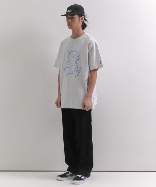 ISTKUNST(イストクンスト)の「【ISTKUNST】THUNDER BEAR TEE / イストクンスト サンダー ベアー プリント Tシャツ(Tシャツ/カットソー・メンズ・ネイビー/ブラック/ホワイト/ブルー/ライトグレー・X-LARGE/MEDIUM/SMALL/LARGE)」の8枚目の写真