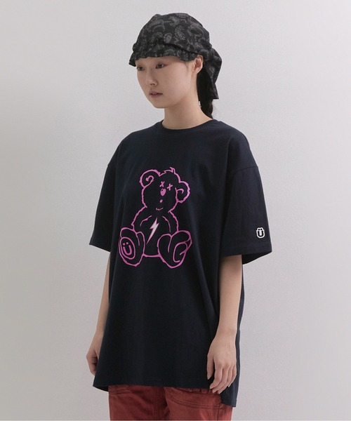 ISTKUNST(イストクンスト)の「【ISTKUNST】THUNDER BEAR TEE / イストクンスト サンダー ベアー プリント Tシャツ(Tシャツ/カットソー・メンズ・ネイビー/ブラック/ホワイト/ブルー/ライトグレー・X-LARGE/MEDIUM/SMALL/LARGE)」の17枚目の写真