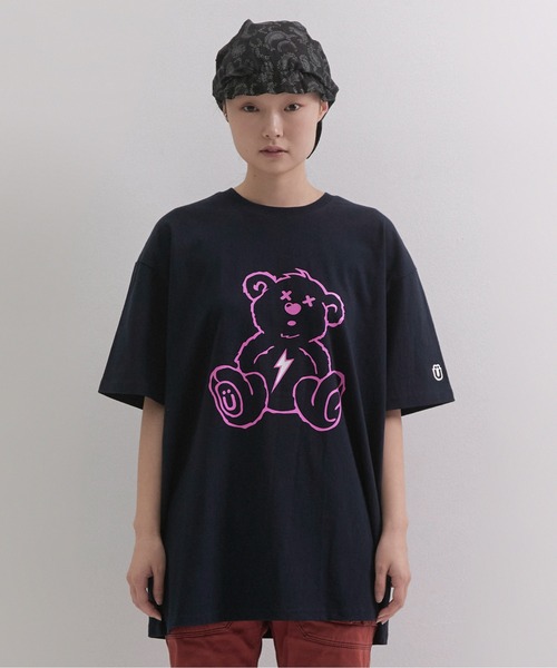 ISTKUNST(イストクンスト)の「【ISTKUNST】THUNDER BEAR TEE / イストクンスト サンダー ベアー プリント Tシャツ(Tシャツ/カットソー・メンズ・ネイビー/ブラック/ホワイト/ブルー/ライトグレー・X-LARGE/MEDIUM/SMALL/LARGE)」の16枚目の写真