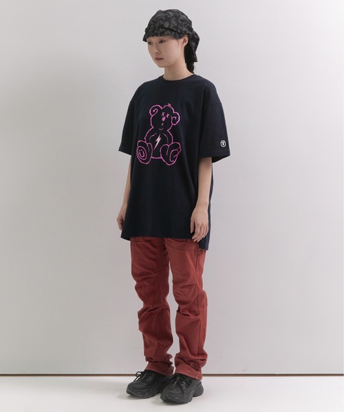 ISTKUNST(イストクンスト)の「【ISTKUNST】THUNDER BEAR TEE / イストクンスト サンダー ベアー プリント Tシャツ(Tシャツ/カットソー・メンズ・ネイビー/ブラック/ホワイト/ブルー/ライトグレー・X-LARGE/MEDIUM/SMALL/LARGE)」の20枚目の写真