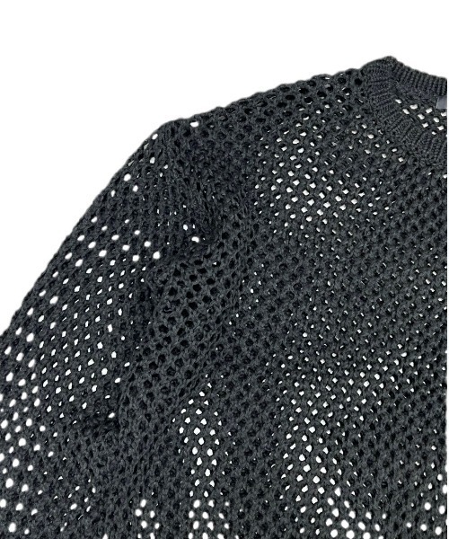 Chikashitsu +(チカシツプラス)の「【Chikashitsu +/チカシツプラス】mesh summer knit/メッシュサマーニット アミアミニット 重ね着 レイヤード(その他トップス・メンズ・ブラック/パープル/アイボリー・ONE SIZE)」の21枚目の写真