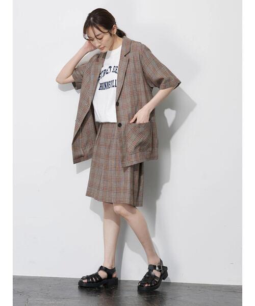 Green　Parks（グリーンパークス）の「ベルギーリネン混 ハーフパンツ（その他パンツ・レディース・ダークグレー/ライトベージュ/ブラウン系その他4・FREE）」の12枚目の写真