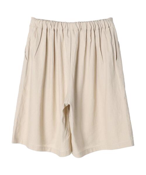 Green　Parks（グリーンパークス）の「ベルギーリネン混 ハーフパンツ（その他パンツ・レディース・ダークグレー/ライトベージュ/ブラウン系その他4・FREE）」の21枚目の写真