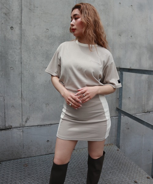 FIG&VIPER（フィグアンドバイパー）の「バックカットボディコンOP（ワンピース・レディース・ライトブルー/ブラック/ライトベージュ・FREE）」の10枚目の写真