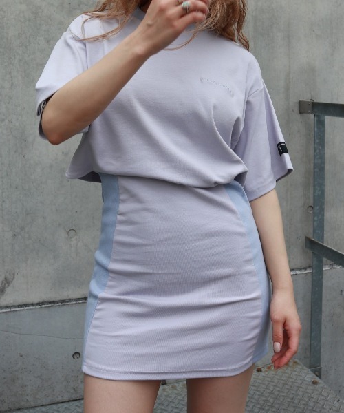 FIG&VIPER（フィグアンドバイパー）の「バックカットボディコンOP（ワンピース・レディース・ライトブルー/ブラック/ライトベージュ・FREE）」の21枚目の写真