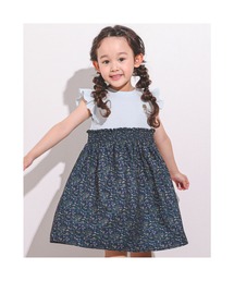 SLAP SLIP（スラップスリップ）の「SLAPSLIP/チェリーアイスクリーム花柄プリント切り替えワンピース(80~130cm)（ワンピース・キッズ）」