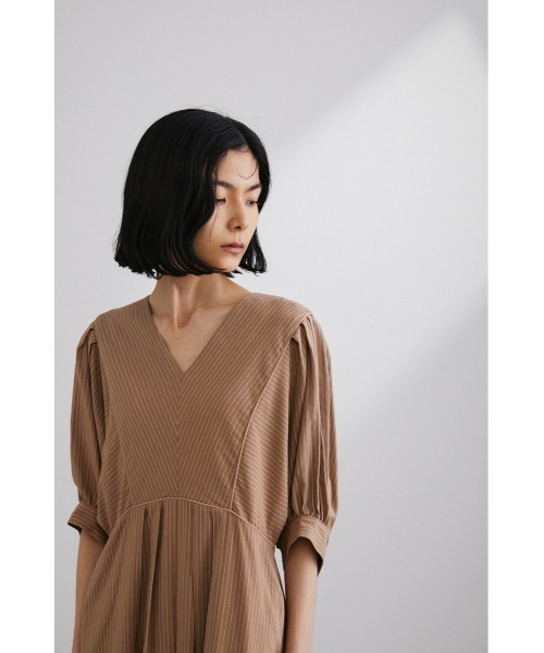 ヌキテパ♡ストライプ　バルーンスリーブワンピース STYLEMIXER（スタイルミキサー）の「ストライプバルーンスリーブ