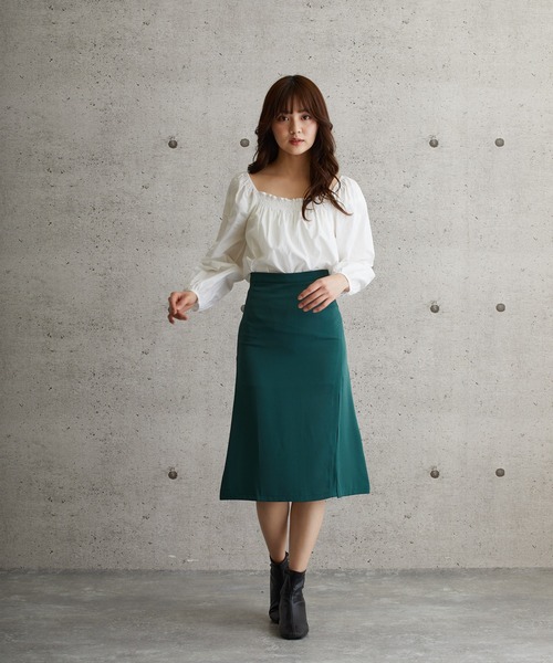 L.H.P（エルエイチピー）の「courage/クラージュ/スリットスカート（スカート・レディース・ブラック/グリーン・SMALL/MEDIUM/LARGE）」の4枚目の写真