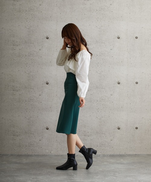 L.H.P（エルエイチピー）の「courage/クラージュ/スリットスカート（スカート・レディース・ブラック/グリーン・SMALL/MEDIUM/LARGE）」の8枚目の写真