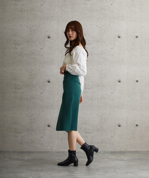 L.H.P（エルエイチピー）の「courage/クラージュ/スリットスカート（スカート・レディース・ブラック/グリーン・SMALL/MEDIUM/LARGE）」の9枚目の写真