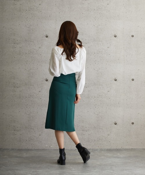 L.H.P（エルエイチピー）の「courage/クラージュ/スリットスカート（スカート・レディース・ブラック/グリーン・SMALL/MEDIUM/LARGE）」の11枚目の写真