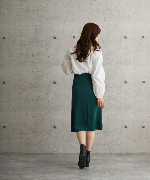 L.H.P（エルエイチピー）の「courage/クラージュ/スリットスカート（スカート・レディース・ブラック/グリーン・SMALL/MEDIUM/LARGE）」の13枚目の写真