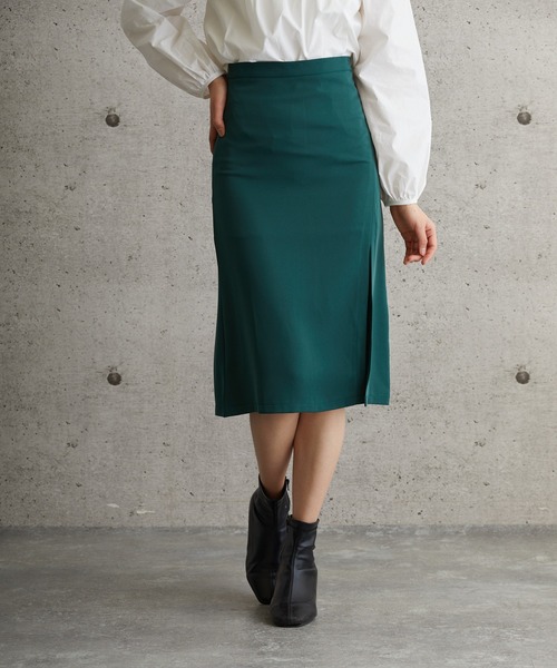 L.H.P（エルエイチピー）の「courage/クラージュ/スリットスカート（スカート・レディース・ブラック/グリーン・SMALL/MEDIUM/LARGE）」の19枚目の写真
