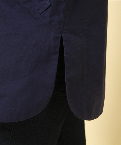 GIORDANO（ジョルダーノ）の「[GIORDANO]フルオープンデザイントレンチコート（テーラードジャケット・レディース・ベージュ/ネイビー・MEDIUM/LARGE）」の8枚目の写真