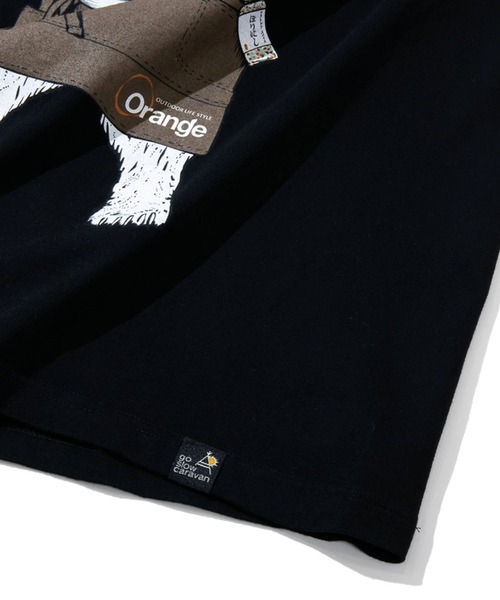 go slow caravan（ゴースローキャラバン）の「ほりにしクマTEE vol.3（Tシャツ/カットソー・メンズ・ブラック/ホワイト・MEDIUM/LARGE/X-LARGE）」の6枚目の写真