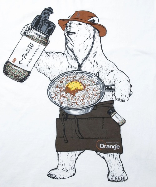 go slow caravan（ゴースローキャラバン）の「ほりにしクマTEE vol.3（Tシャツ/カットソー・メンズ・ブラック/ホワイト・MEDIUM/LARGE/X-LARGE）」の8枚目の写真