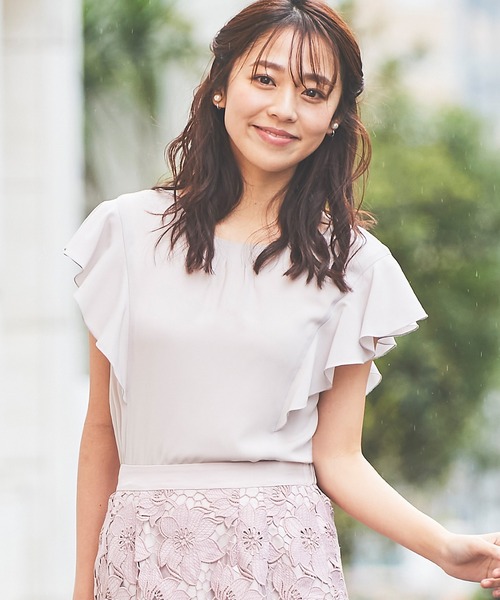 セール バックレースラッフルブラウス シャツ ブラウス Passe Passe レッセパッセ のファッション トップス Laisse 値下げしていきます