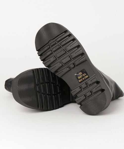 LibertyDoll（リバティードール）の「LIBERTYDOLL / [超軽量]　スクエアトゥトラックソール ストレッチサイドジップブーツ (9087)コンバットブーツ　ストレッチショートブーツ（ブーツ・メンズ・アイボリー/ダークブラウン/ブラック/ホワイト・40/LL/SS/S/M/L/43/41/42/44）」の6枚目の写真