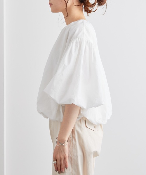 PUAL CE CIN（ピュアルセシン）の「バルーンプルオーバー（Tシャツ/カットソー・レディース・ホワイト/ベージュ/ピンク/グリーン・FREE）」の22枚目の写真