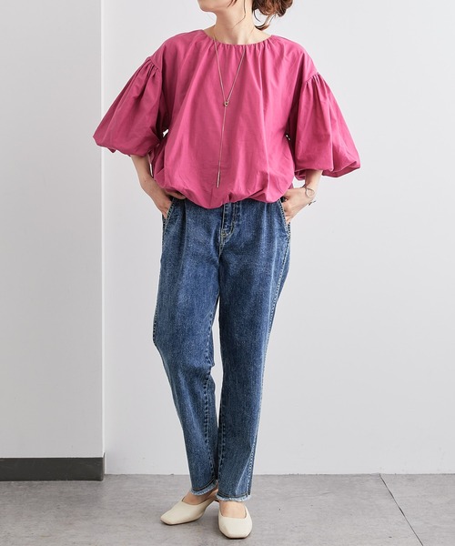 PUAL CE CIN（ピュアルセシン）の「バルーンプルオーバー（Tシャツ/カットソー・レディース・ホワイト/ベージュ/ピンク/グリーン・FREE）」の16枚目の写真