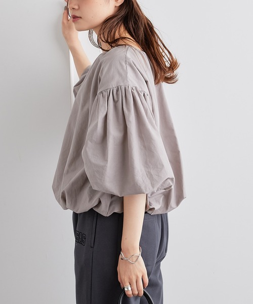 PUAL CE CIN（ピュアルセシン）の「バルーンプルオーバー（Tシャツ/カットソー・レディース・ホワイト/ベージュ/ピンク/グリーン・FREE）」の13枚目の写真