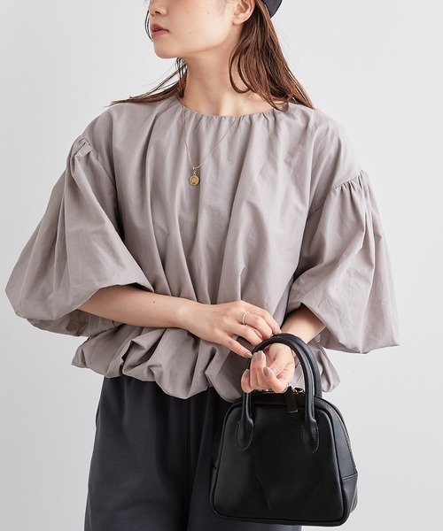 PUAL CE CIN（ピュアルセシン）の「バルーンプルオーバー（Tシャツ/カットソー・レディース・ホワイト/ベージュ/ピンク/グリーン・FREE）」の12枚目の写真