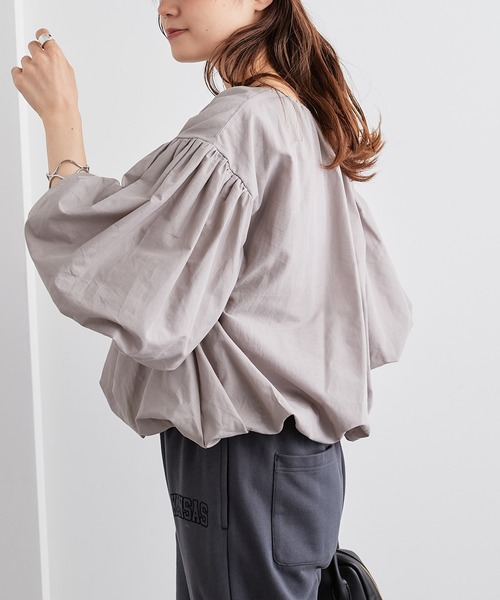 PUAL CE CIN（ピュアルセシン）の「バルーンプルオーバー（Tシャツ/カットソー・レディース・ホワイト/ベージュ/ピンク/グリーン・FREE）」の11枚目の写真