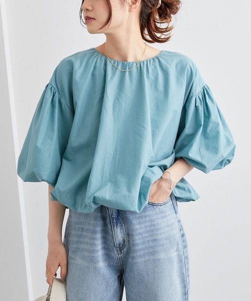 PUAL CE CIN（ピュアルセシン）の「バルーンプルオーバー（Tシャツ/カットソー・レディース・ホワイト/ベージュ/ピンク/グリーン・FREE）」の18枚目の写真