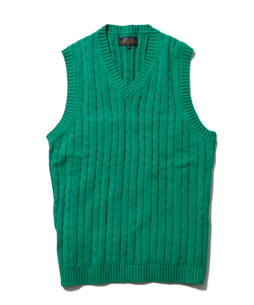 BEAMS PLUS(ビームスプラス)の「BEAMS PLUS / ケーブル ニットベスト(ベスト・メンズ・ホワイト/ケリー/ロイヤルブルー/ネイビー・MEDIUM/SMALL/LARGE)」の15枚目の写真