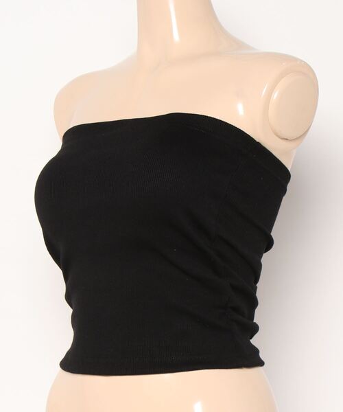 FIG&VIPER（フィグアンドバイパー）の「サイドギャザーベアTOP（チューブトップ・レディース・ブラック/ホワイト/ライトブルー・FREE）」の13枚目の写真