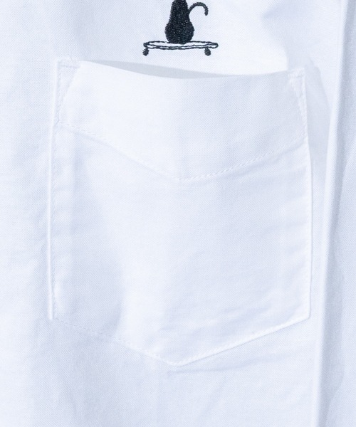 Candy Fantasy(キャンディーファンタジー)の「【a】オックスワンポイント刺繍レギュラーシャツ 長袖(シャツ/ブラウス・メンズ・ネイビー/その他1/ホワイト/その他2・LARGE/MEDIUM/X-LARGE)」の12枚目の写真