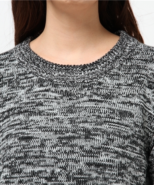 OUTLET（アウトレット）の「【WHO'S WHO gallery】KRメランジニットマキシ（ワンピース・レディース・ブルー/グレー・FREE）」の6枚目の写真