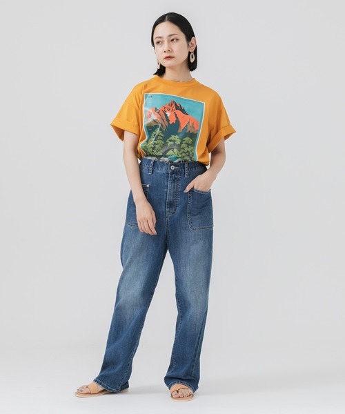 Paradise Picnic（パラダイスピクニック）の「gru.rond マウンテンT（Tシャツ/カットソー・レディース・ブラック/イエロー/ブルー・FREE）」の15枚目の写真