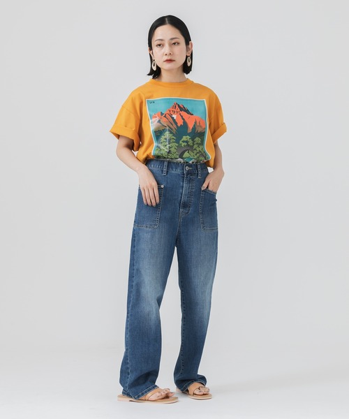 Paradise Picnic（パラダイスピクニック）の「gru.rond マウンテンT（Tシャツ/カットソー・レディース・ブラック/イエロー/ブルー・FREE）」の21枚目の写真