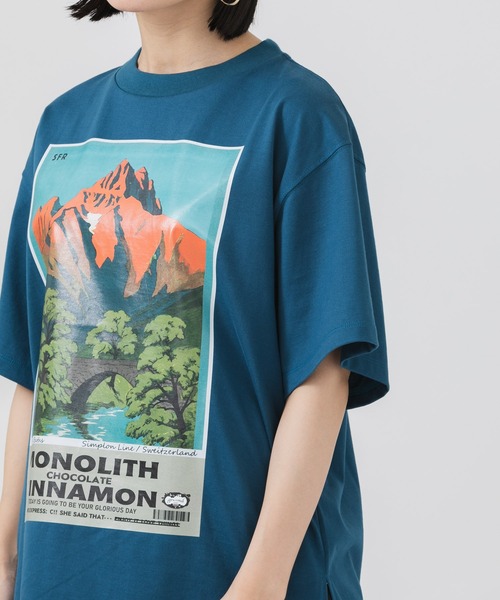 Paradise Picnic（パラダイスピクニック）の「gru.rond マウンテンT（Tシャツ/カットソー・レディース・ブラック/イエロー/ブルー・FREE）」の20枚目の写真