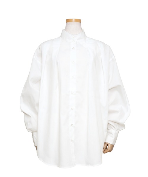 reca(レカ)の「スタンドカラータックブラウス(シャツ/ブラウス・レディース・ブラック/カーキ/オフホワイト・M)」の21枚目の写真