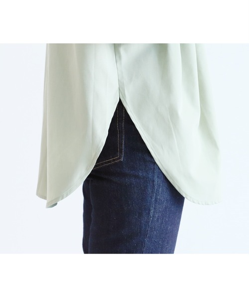 reca(レカ)の「スタンドカラータックブラウス(シャツ/ブラウス・レディース・ブラック/カーキ/オフホワイト・M)」の18枚目の写真