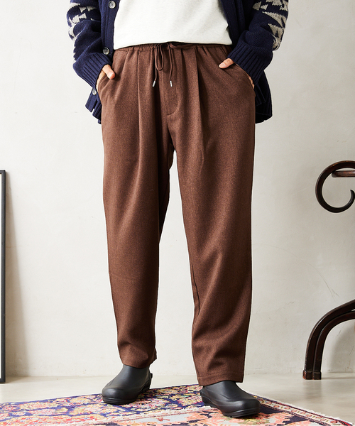 JOURNAL STANDARD relume（ジャーナルスタンダード　レリューム）の「ウーリッシュカルゼ WASHABLE イージーパンツ（スラックス・メンズ・ブラック/ベージュ/ブラウン/キナリ・SMALL/MEDIUM/LARGE）」の11枚目の写真