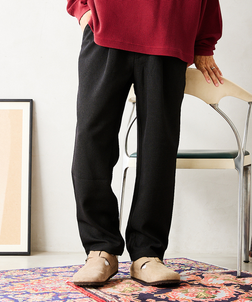 JOURNAL STANDARD relume（ジャーナルスタンダード　レリューム）の「ウーリッシュカルゼ WASHABLE イージーパンツ（スラックス・メンズ・ブラック/ベージュ/ブラウン/キナリ・SMALL/MEDIUM/LARGE）」の13枚目の写真