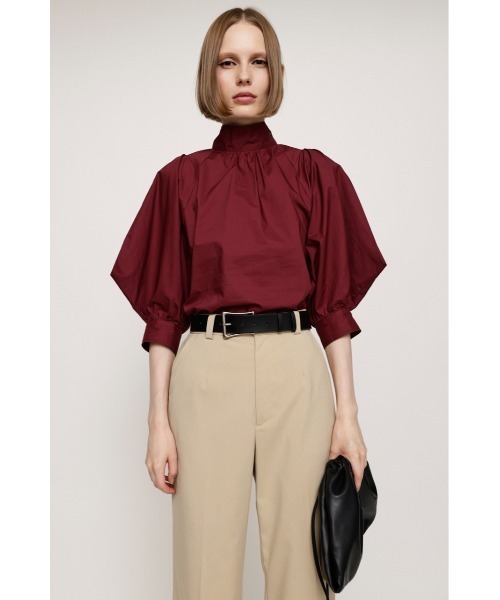 SLY(スライ)の「BACK RIBBON SQUARE TOPS リボンバック スクエア トップス(シャツ/ブラウス・レディース・バーガンディー/ホワイト/ブラック・FREE)」の14枚目の写真