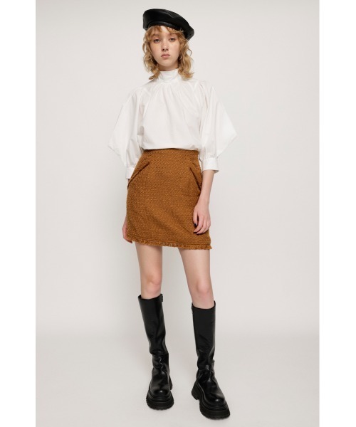 SLY(スライ)の「BACK RIBBON SQUARE TOPS リボンバック スクエア トップス(シャツ/ブラウス・レディース・バーガンディー/ホワイト/ブラック・FREE)」の5枚目の写真