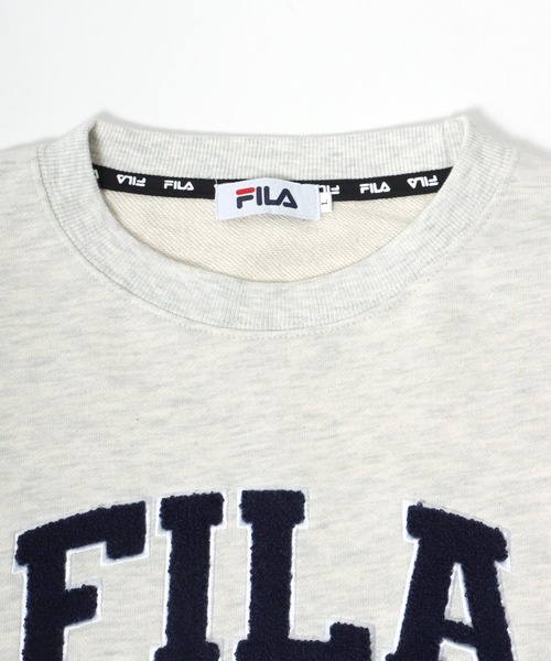 FILA（フィラ）の「FILA（フィラ）サガラワッペン カレッジロゴ刺繍スウェットトップス メンズ レディース/トレーナープルオーバー（スウェット・メンズ・ネイビー/スミクロ/アッシュグレー/ダークグリーン・L/LL/M）」の17枚目の写真
