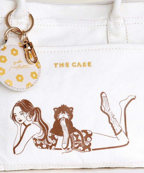 the case（ザケース）の「【Yuka Nishiizumi×THE CASEコラボ】財布、スマホ、ポーチ、ペットボトルがちょうど収まるサイズ DAILY MILLER TOTE mini（トートバッグ・レディース・ブラウン/ブルー・FREE）」の11枚目の写真