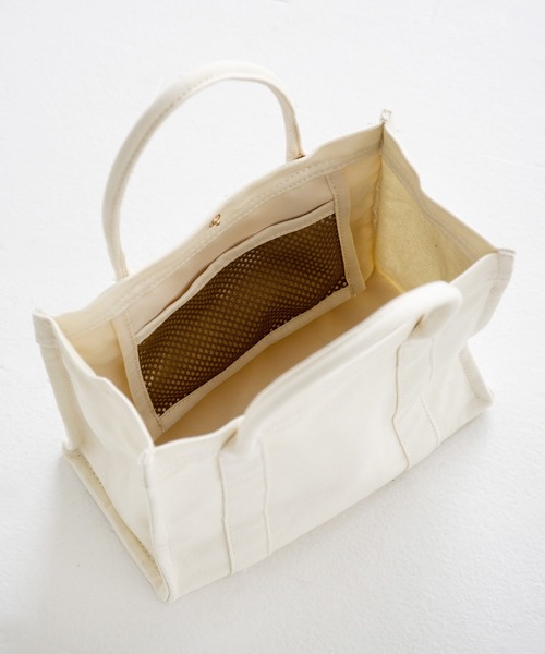 the case（ザケース）の「【Yuka Nishiizumi×THE CASEコラボ】財布、スマホ、ポーチ、ペットボトルがちょうど収まるサイズ DAILY MILLER TOTE mini（トートバッグ・レディース・ブラウン/ブルー・FREE）」の5枚目の写真