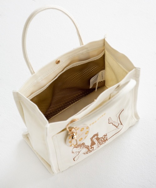 the case（ザケース）の「【Yuka Nishiizumi×THE CASEコラボ】財布、スマホ、ポーチ、ペットボトルがちょうど収まるサイズ DAILY MILLER TOTE mini（トートバッグ・レディース・ブラウン/ブルー・FREE）」の3枚目の写真