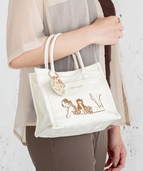 the case（ザケース）の「【Yuka Nishiizumi×THE CASEコラボ】財布、スマホ、ポーチ、ペットボトルがちょうど収まるサイズ DAILY MILLER TOTE mini（トートバッグ・レディース・ブラウン/ブルー・FREE）」の12枚目の写真