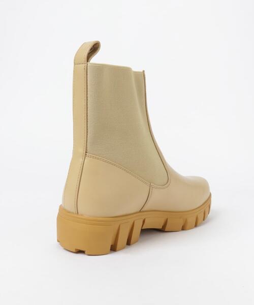 ITEMS URBANRESEARCH(アイテムズ アーバンリサーチ)の「コンビサイドゴアブーツ(ブーツ・レディース・ブラック/ベージュ・SMALL/MEDIUM/LARGE)」の8枚目の写真