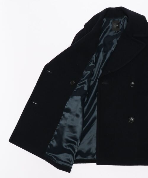 Munich(ミューニック)の「ブラッシュウールメルトンビッグピーコート(ピーコート・レディース・ライトブルー/オリーブ/ネイビー/キャメル・XS/S)」の6枚目の写真